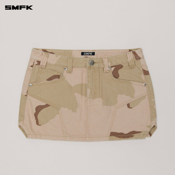 COMPASS WILD ORIGIN DENIM SKIRT DESERT CAMOUFLAGE
