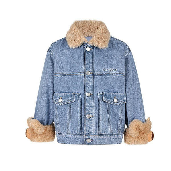 BABYBEAR CUFFED DENIM JACKET