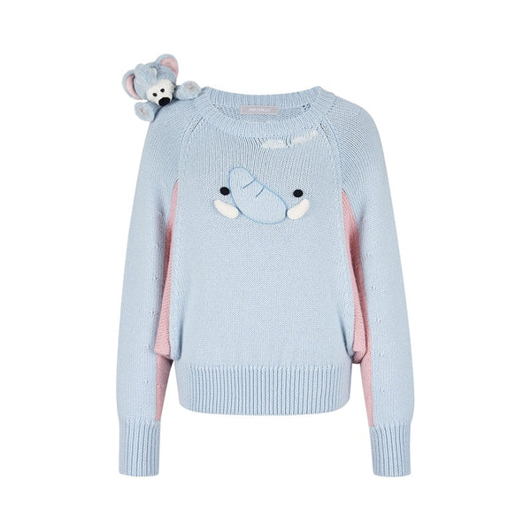 ELEPHANT BEAR BATWING SWEATER