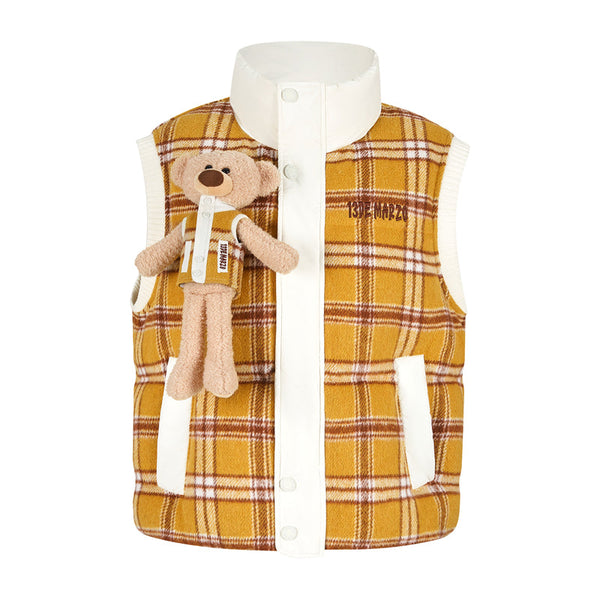 DOOZOO CHECKERED DOWN VEST