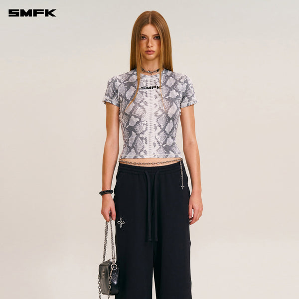 FUTURE X RIPPLE SPORTS SLIM TEE WHITE SERPENT