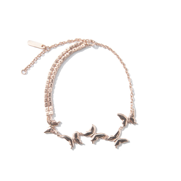 13De Marzo ARTIFICIAL DIAMOND BUTTERFLY BRACELET