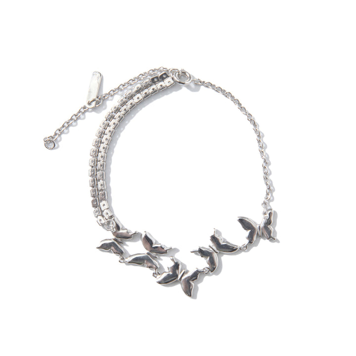 13De Marzo ARTIFICIAL DIAMOND BUTTERFLY BRACELET