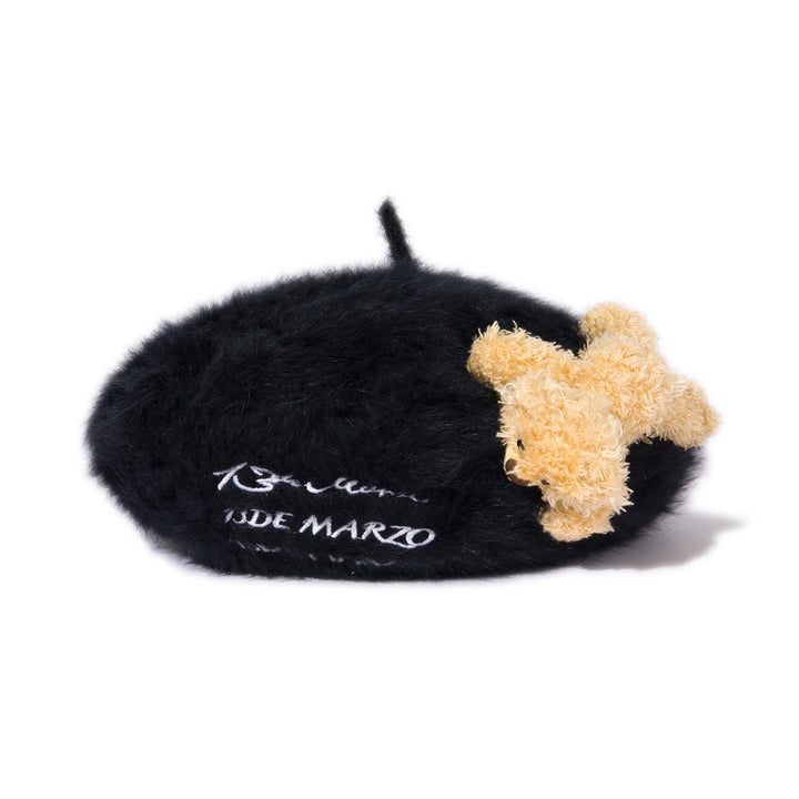 13De Marzo MULTI-LOGO FURRY BERET