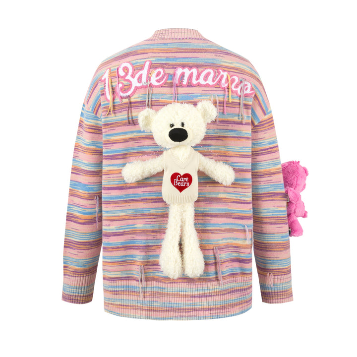 13De Marzo CARE BEARS COLOR STRIPE CARDIGAN