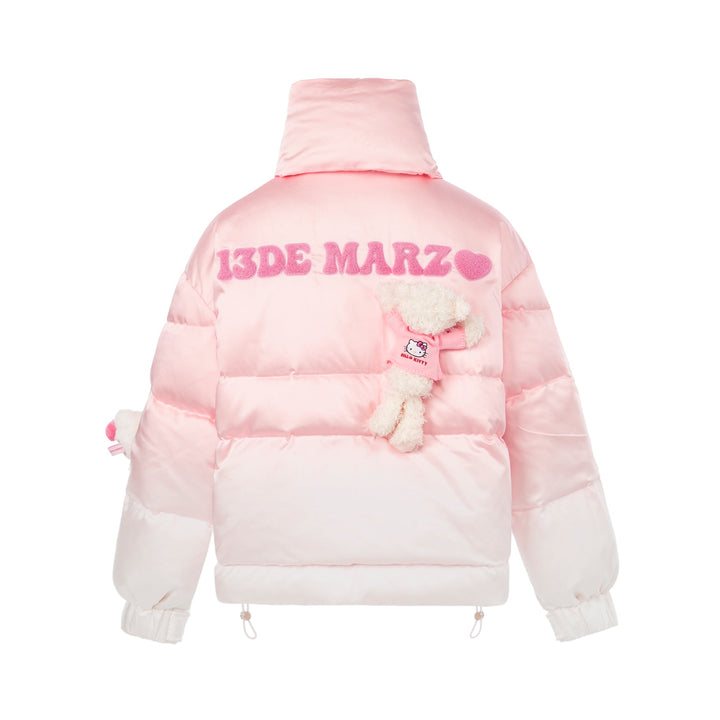 13De Marzo HELLO KITTY BEAR SCARF FADED DOWN JACKET