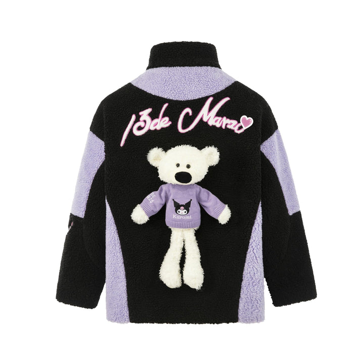 13De Marzo KUROMI BEAR THEME COLOR FLEECE COAT