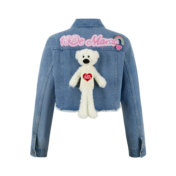 13De Marzo CARE BEARS SHORT DENIM JACKET