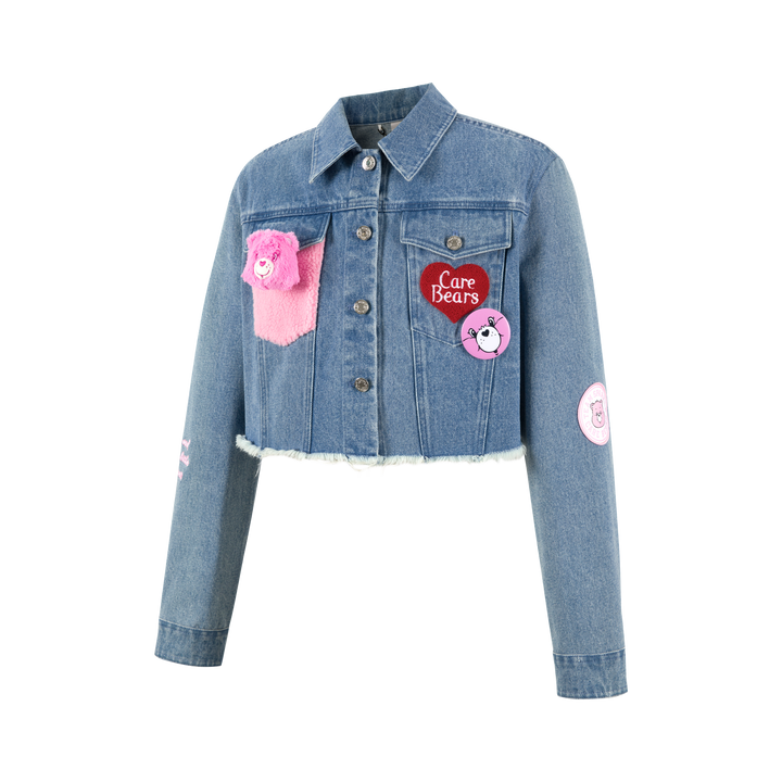 13De Marzo CARE BEARS SHORT DENIM JACKET