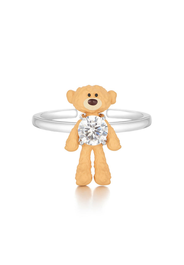 BEAR ZIRCONIA KNUCKLE RING