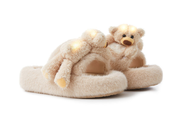 DOOZOO GLOWING FUZZY SLIPPER