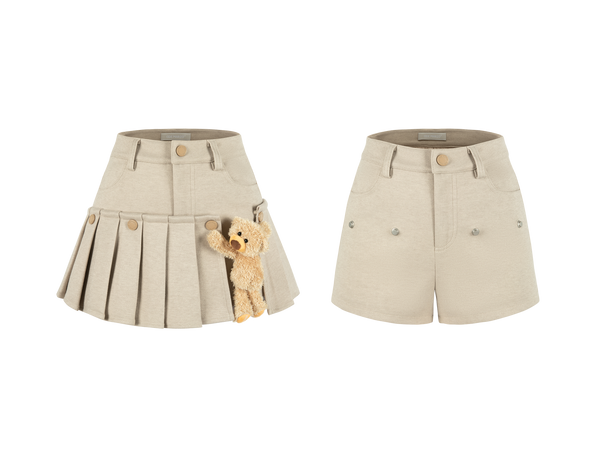 DOOZOO DETACHABLE SKIRT SHORTS