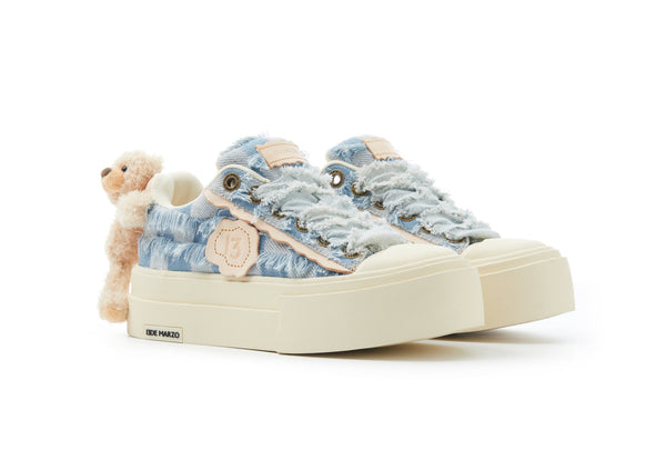 BEAR DENIM BADGE SNEAKERS