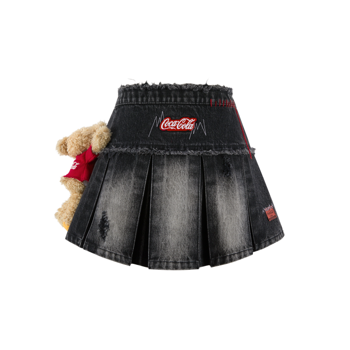 13De Marzo COCA-COLA BEAR DENIM SKIRT