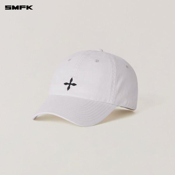 COMPASS BADGE RETRO CARGO CAP SNOW MOUNTAIN WHITE