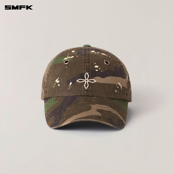 COMPASS BADGE CAMO CARGO CAP ARMY GREEN CAMOUFLAGE