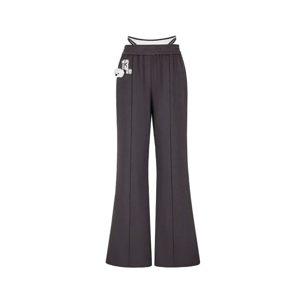 FAUX TWO-PIECE VINTAGE SWEAT PANTS
