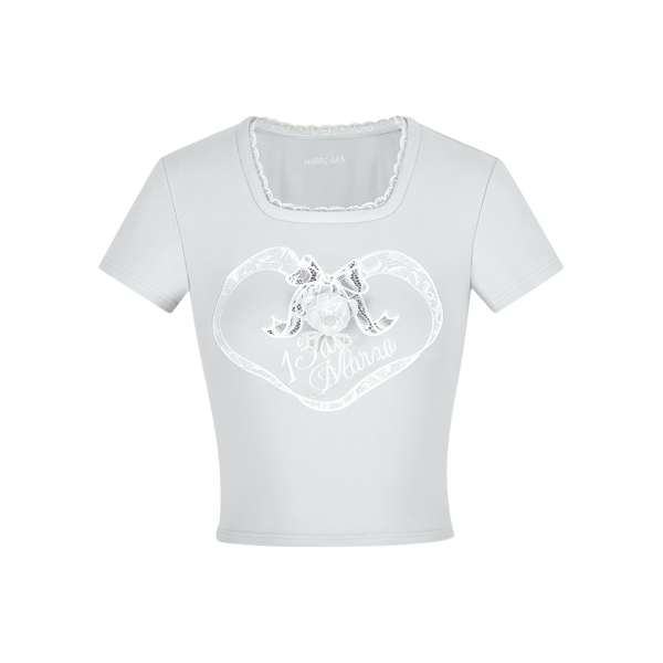 BEAR LACY BOWKNOT TOP