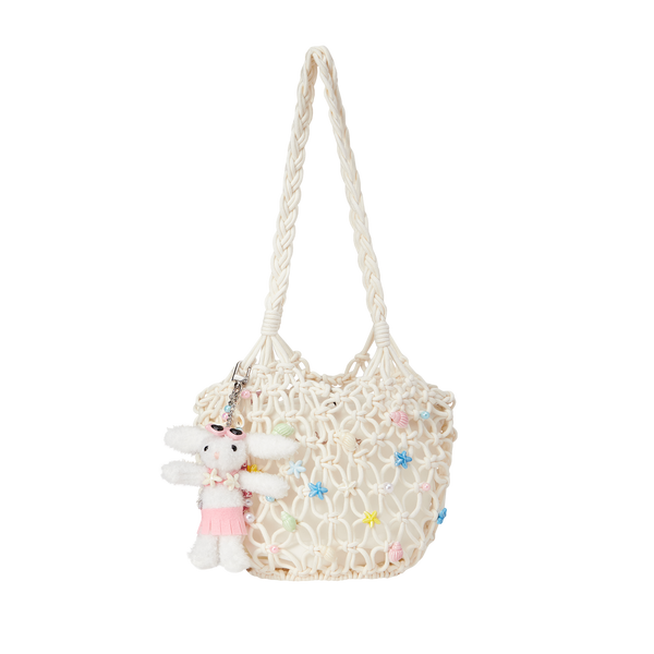 ISLAND STYLE SHELLS KNITTED BAG