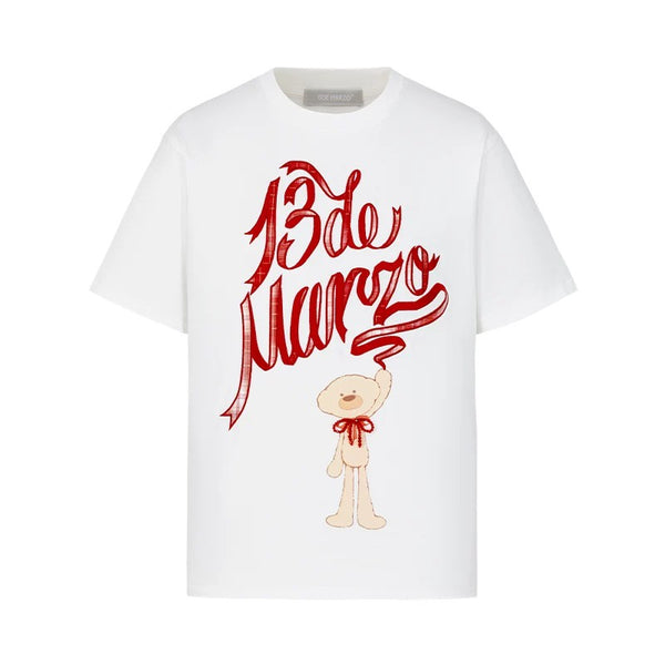 DOOZOO CHECKED RIBBON T-SHIRT