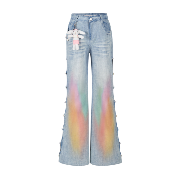 ISLAND STYLE HOLLOW OUT JEANS
