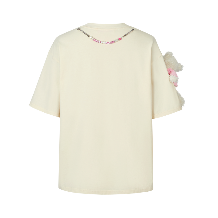 13 DE MARZO X HELLO KITTY CAKE LETTER WASHED T-SHIRT