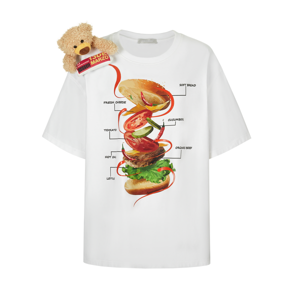 BEAR HAMBURGER INGREDIENT T-SHIRT