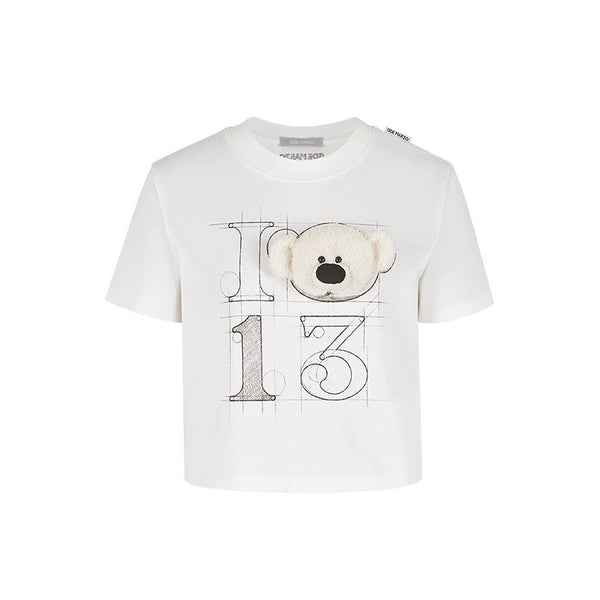 DOOZOO 3-D BEAR CROPPED TOP