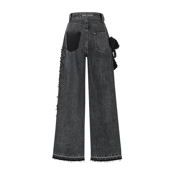 13De Marzo BEAR SIDE HOLLOW JEANS