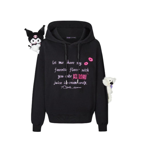 KUROMI BEAR PRINTTING HOODIE