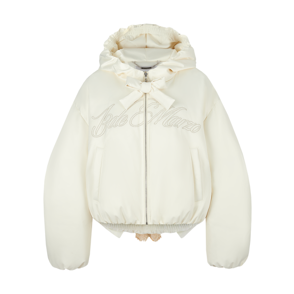 DOOZOO BOW SILKY DOWN JACKET