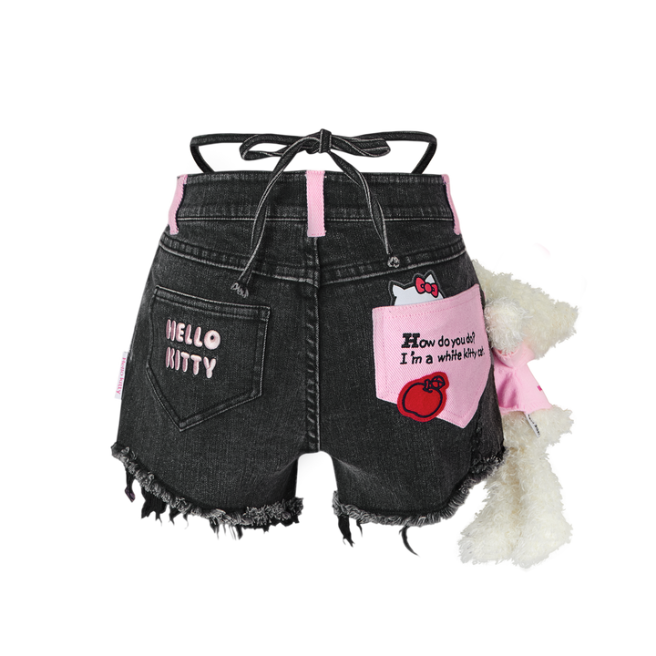 13De Marzo HELLO KITTY DENIM SHORTS