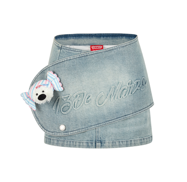 FUJIYA SWEETS BEAR DENIM DRESS