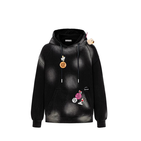 BADGE RETRO HOODIE