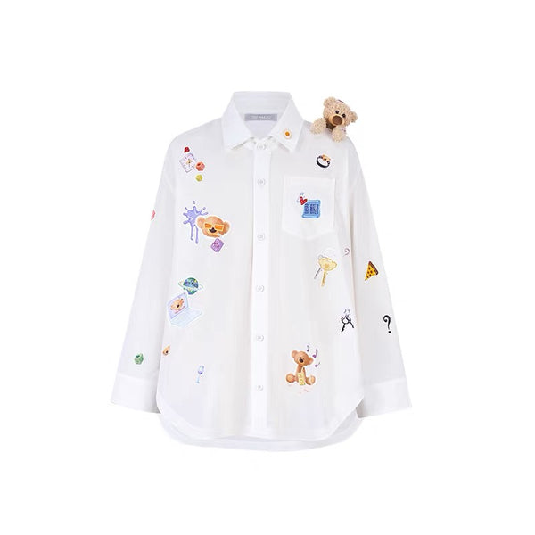 BEAR STICKERS SHIRT