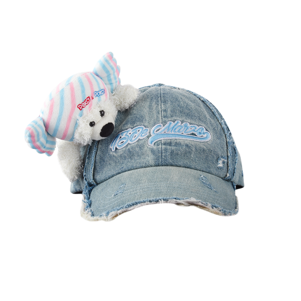 FUJIYA SWEETS BEAR DENIM CAP