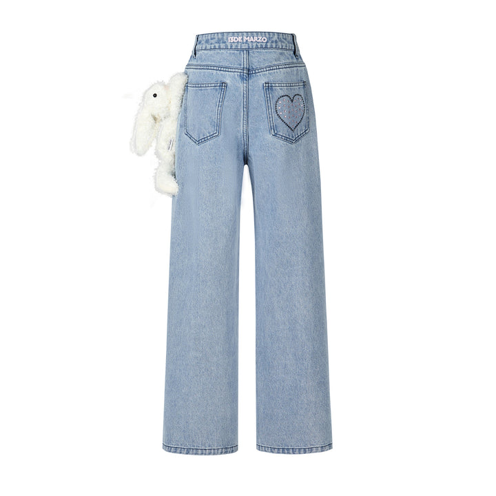 13De Marzo BEAR SPEAKER HEART JEANS