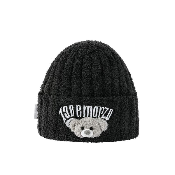 EMBROIDERED PLUSH BEANIE