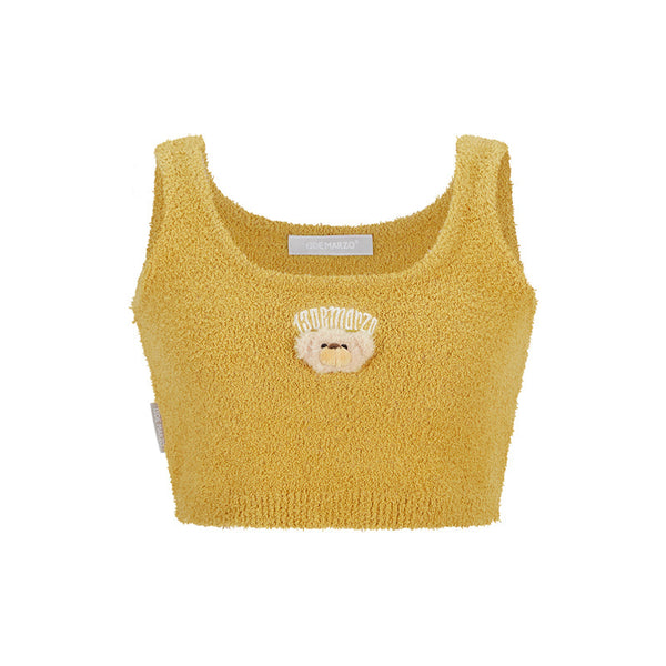 EMBROIDERED PLUSH TOP