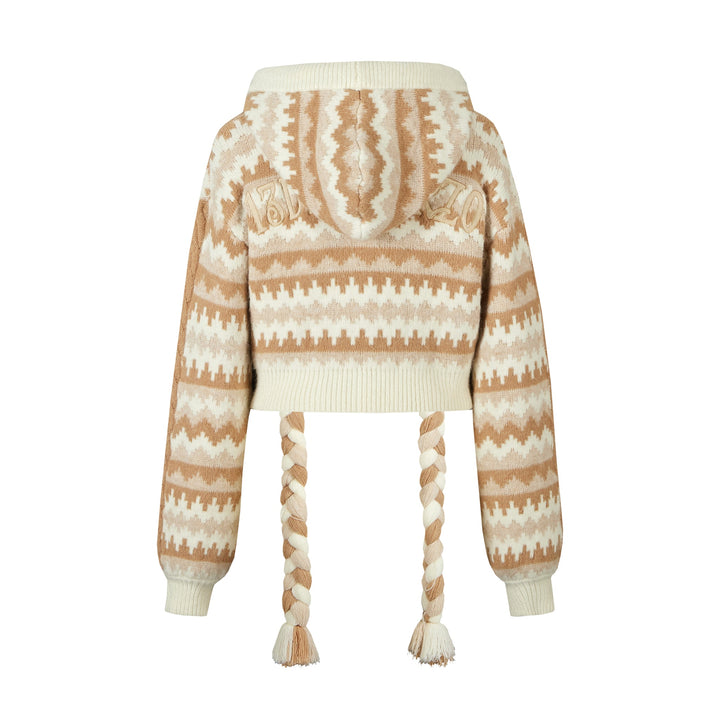 13De Marzo TWIST STRING SHORT CARDIGAN