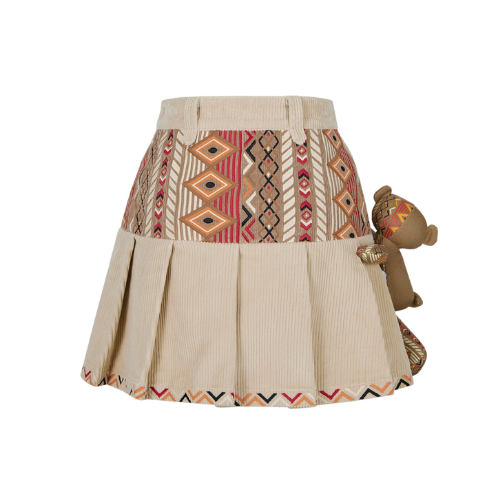 13De Marzo TRIBE HUNTING TOTEM PATCH SKIRT