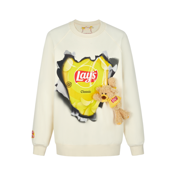 LAY'S BROKEN PRINTING SWEATERSHIRT