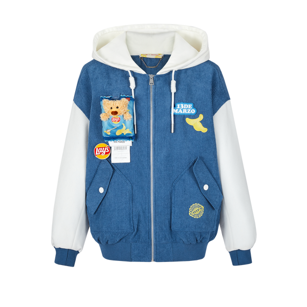 LAY'S BEAR CORDUROY BASEBALL JACKET