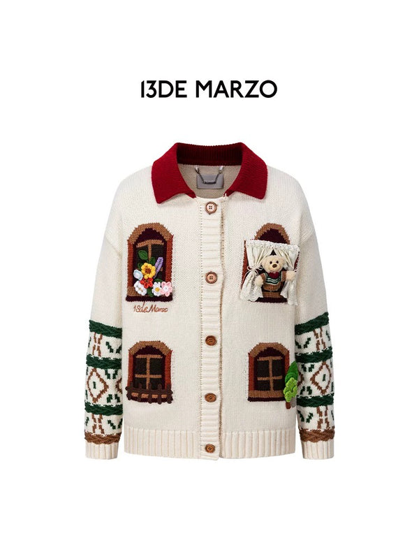 BEAR WINDOW HOUSE CARDIGAN