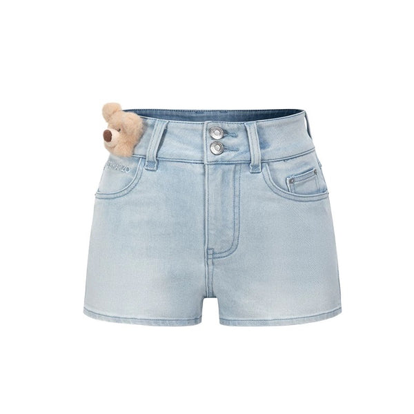 BEAR FUZZY PATCH SHORTS