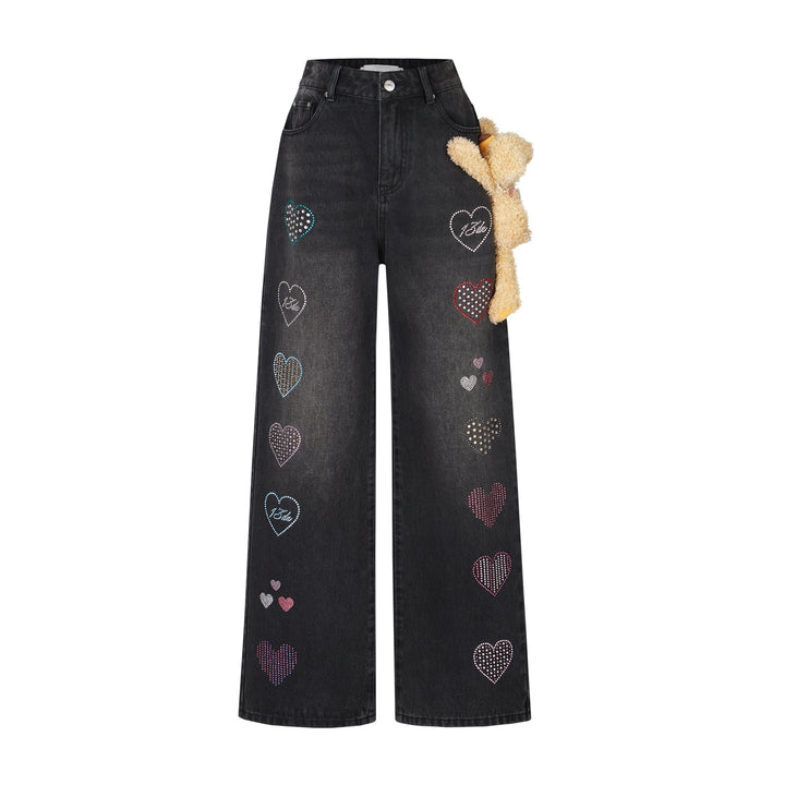13De Marzo BEAR SPEAKER HEART JEANS
