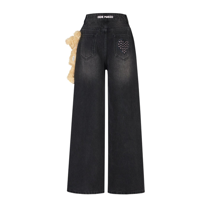 13De Marzo BEAR SPEAKER HEART JEANS