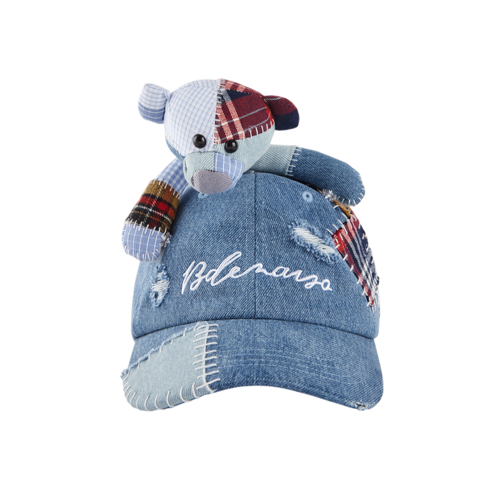 13De Marzo PLAID PATCH DENIM CAP