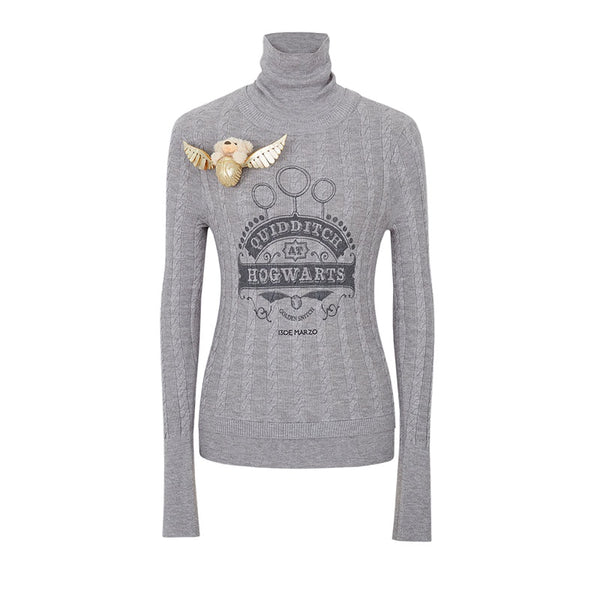 HARRY POTTER × 13DE MARZO QUIDDITCH BEAR HIGH NECK SWEATER