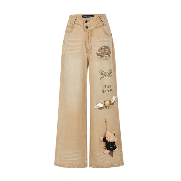 HARRY POTTER × 13DE MARZO QUIDDITCH BEAR JEANS